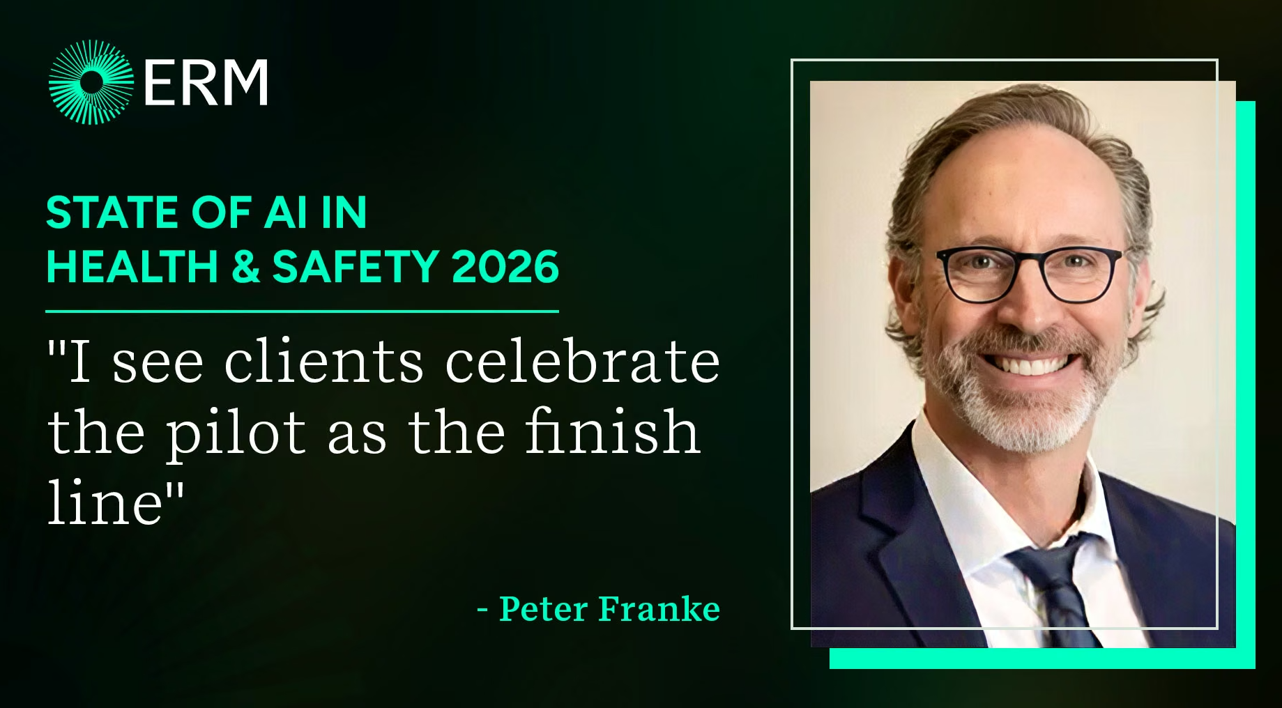 Peter Franke, ERM’s Digital Services Lead for EMEA, shares a common mistake he sees leaders make on their AI journey.