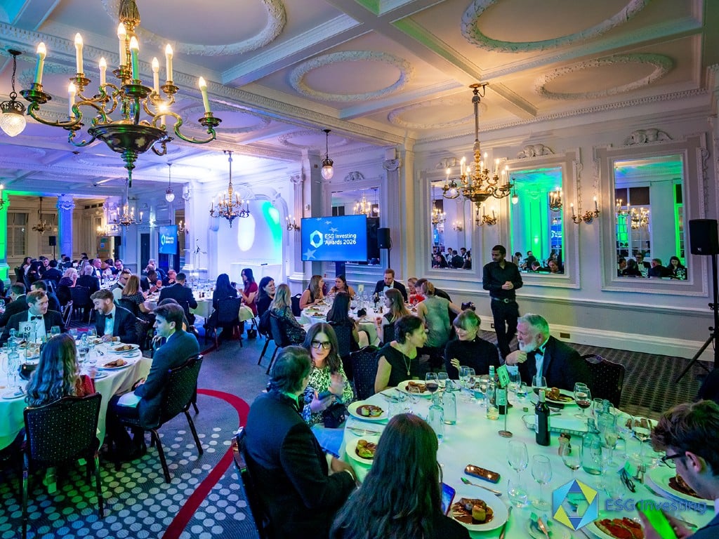 The delegates and finalists at the ESG investing awards